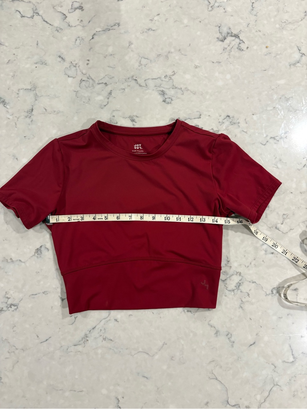 JoyLab Burgundy Red Two-Piece Set -Crop Top(SMALL) & Flared Leggings(X-SMALL) - Picture 11 of 16